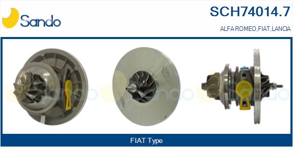 Groupe carter, turbocompresseur SANDO SCH74014.7
