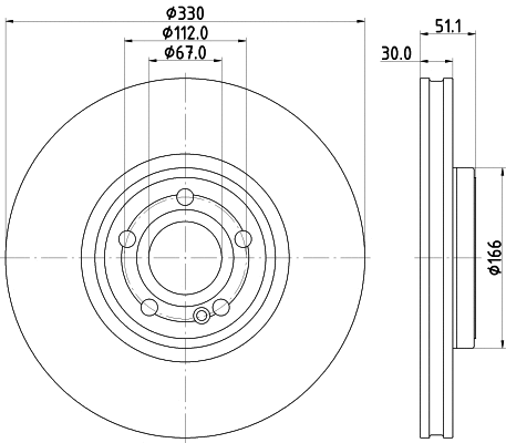 Disque de frein MINTEX MDC2978C