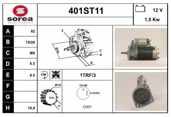 Démarreur STARTCAR 401ST11