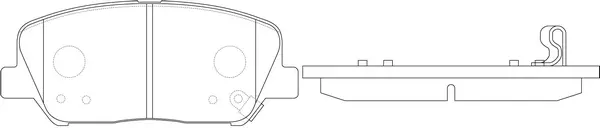 Kit de plaquettes de frein, frein à disque FIT FP1412