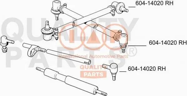 Rotule de barre de connexion IAP QUALITY PARTS 604-14020