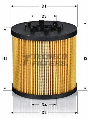 Filtre à huile TECNECO FILTERS OL0225E