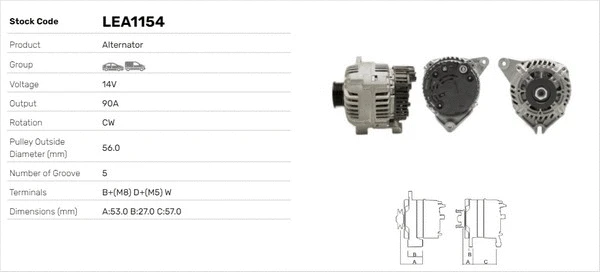 Alternateur LUSA LEA1154