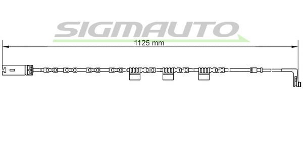 Contact d'avertissement, usure des plaquettes de frein SIGMAUTO WI0646