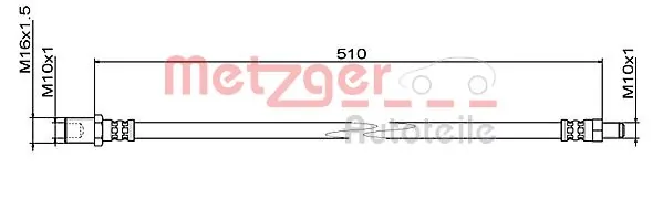 Flexible de frein METZGER 4111494