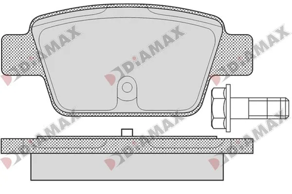 Kit de plaquettes de frein, frein à disque DIAMAX N09838