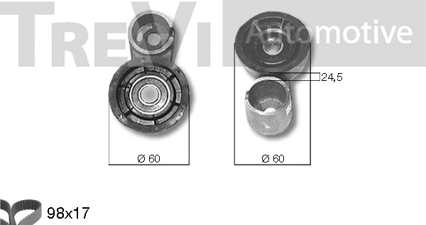 Kit de courroie crantée TREVI AUTOMOTIVE KD1187