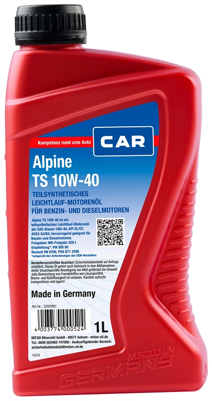 Huile moteur CAR-Alpine 3300081