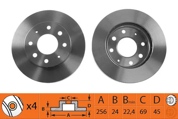 Disque de frein SB BR23104T