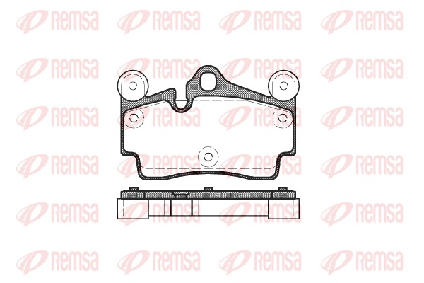 Kit de plaquettes de frein, frein à disque REMSA 0996.00
