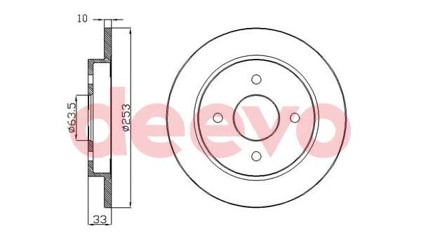 Disque de frein DEEVO BD25560