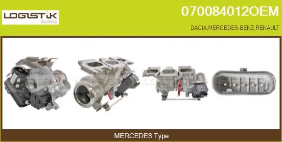 Turbocompresseur, suralimentation LGK 070084012OEM