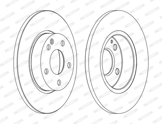 Disque de frein FERODO DDF1219C-1-D