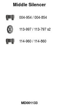Silencieux central FA1 MD001133