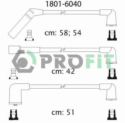 Kit de câbles d'allumage PROFIT 1801-6040