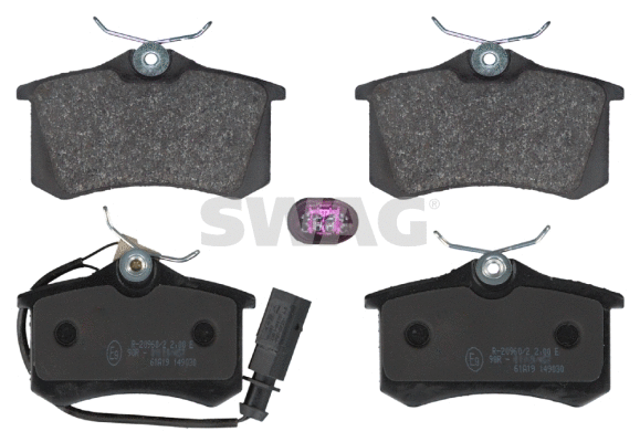 Kit de plaquettes de frein, frein à disque SWAG 50 91 6394