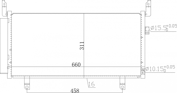 Condenseur, climatisation HART 621 622