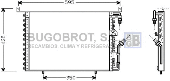 Condenseur, climatisation BUGOBROT 62-MS5142