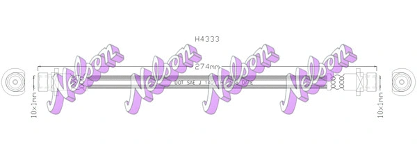 Flexible de frein KAWE H4333