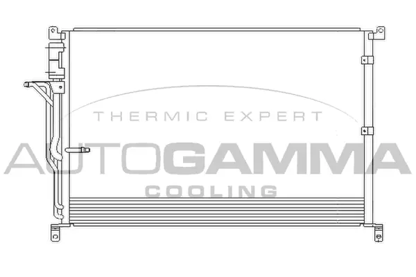 Condenseur, climatisation AUTOGAMMA 104945