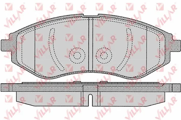 Kit de plaquettes de frein, frein à disque VILLAR 626.1080