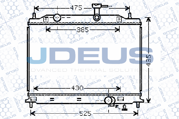 Radiateur, refroidissement du moteur JDEUS 065M05