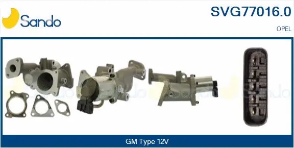 Vanne EGR SANDO SVG77016.0
