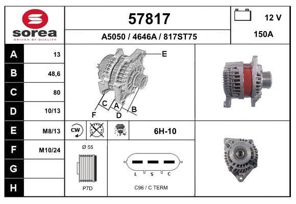 Alternateur EAI 57817