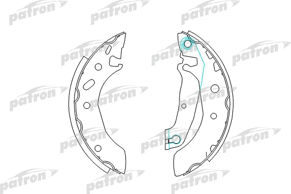 Jeu de mâchoires de frein PATRON PSP543