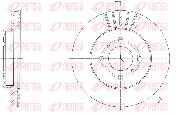 Disque de frein REMSA 61696.10