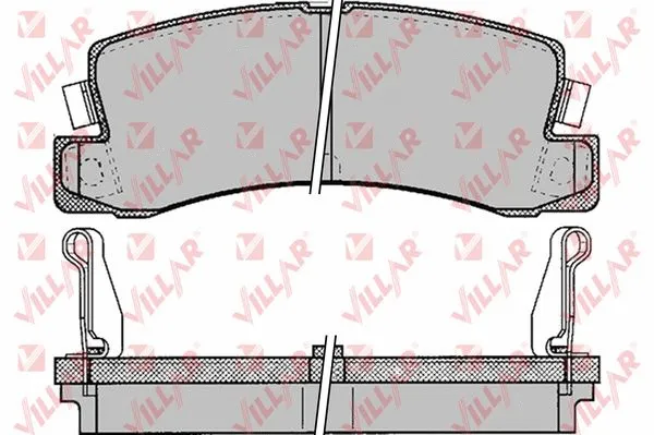 Kit de plaquettes de frein, frein à disque VILLAR 626.0061