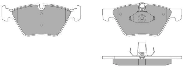 Kit de plaquettes de frein, frein à disque FREMAX FBP-1437
