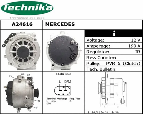 Alternateur Technika A24616