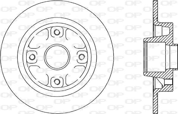 Disque de frein OPEN PARTS BDR1607.10