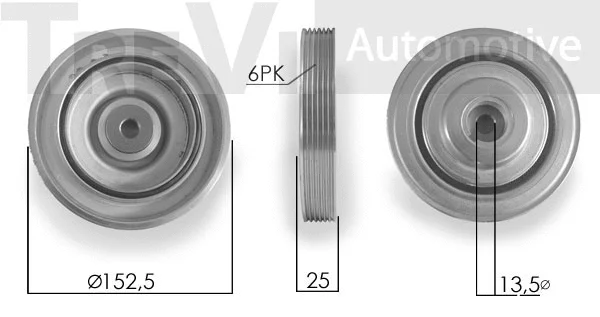 Poulie, vilebrequin TREVI AUTOMOTIVE PC1191