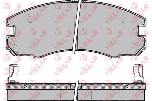 Kit de plaquettes de frein, frein à disque VILLAR 626.0060