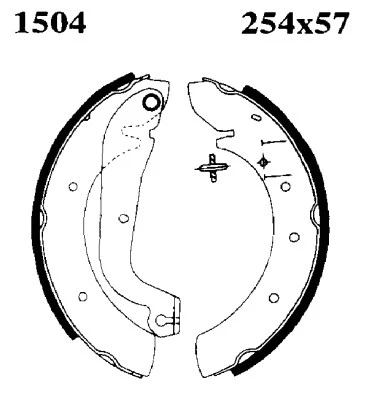 Jeu de mâchoires de frein BSF 01504