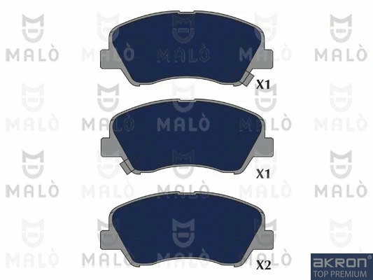 Kit de plaquettes de frein, frein à disque AKRON-MALÒ 1051241