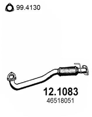 Tuyau d'échappement ASSO 12.1083