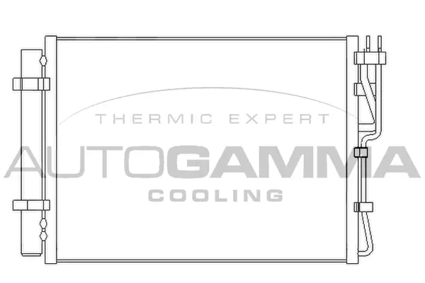 Condenseur, climatisation AUTOGAMMA 105885