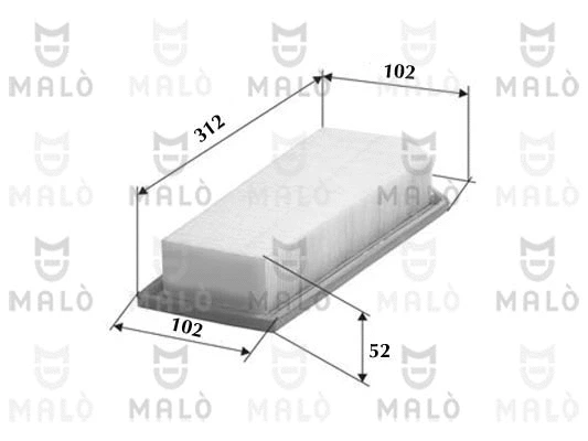 Filtre à air AKRON-MALÒ 1500552