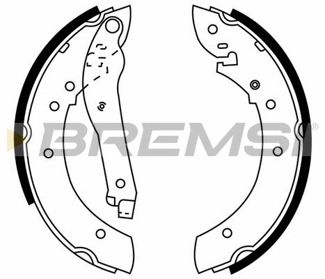Jeu de mâchoires de frein BREMSI GF0380