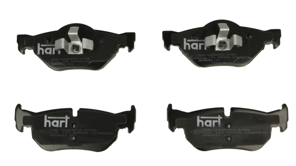 Kit de plaquettes de frein, frein à disque HART 224 179