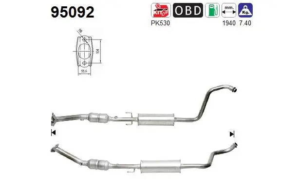Catalyseur AS 95092