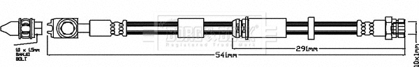 Flexible de frein BORG & BECK BBH7957