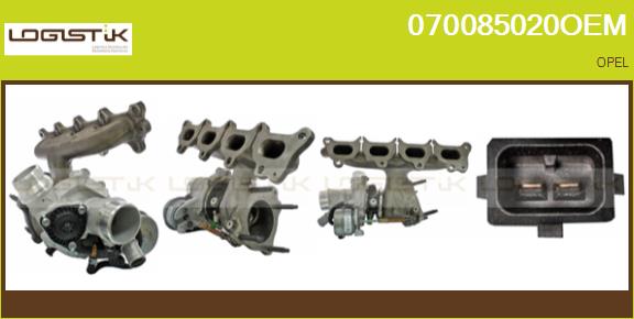Turbocompresseur, suralimentation LGK 070085020OEM