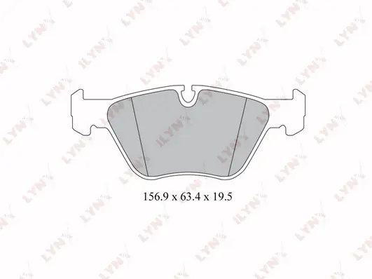 Kit de plaquettes de frein, frein à disque LYNXAUTO BD-1410
