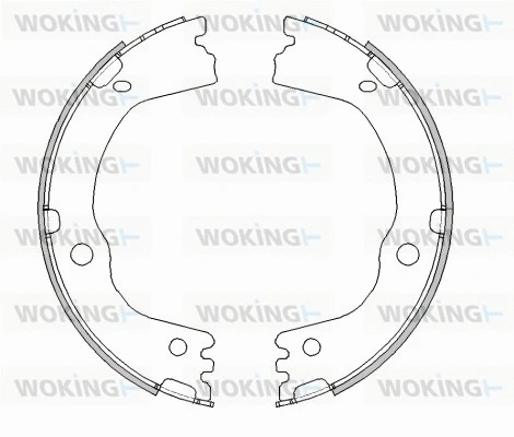 Mâchoire de frein, frein de stationnement WOKING Z4616.00