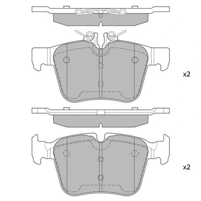 Kit de plaquettes de frein, frein à disque HAGEN GP4002