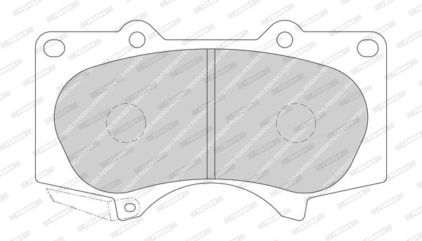 Kit de plaquettes de frein, frein à disque FERODO FDB1698-D